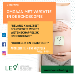 Omgaan met variatie in de echoscopie