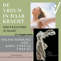MIO De Vrouw in haar Kracht – Hoe faciliteer ik haar? woensdag 4 november 2026, 9:00-12:30u